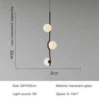 Lustre LED moderne nordique minimaliste créatif noir/or pour chambre à coucher et salon - Lampe suspendue haut de gamme | Marco Lucetti