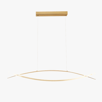 Lustre LED Moderne Plaqué Or/Chrome Suspendu Luminaire Boutique - Éclairage de Luxe
