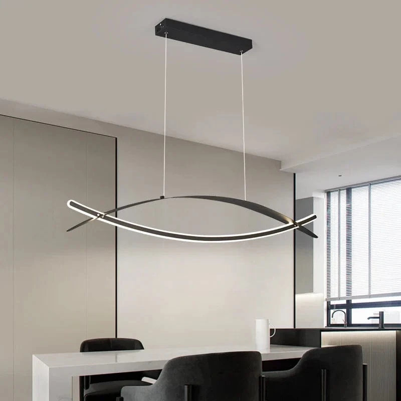 Lustre LED Moderne Plaqué Or/Chrome Suspendu Luminaire Boutique - Éclairage de Luxe | Marco Lucetti