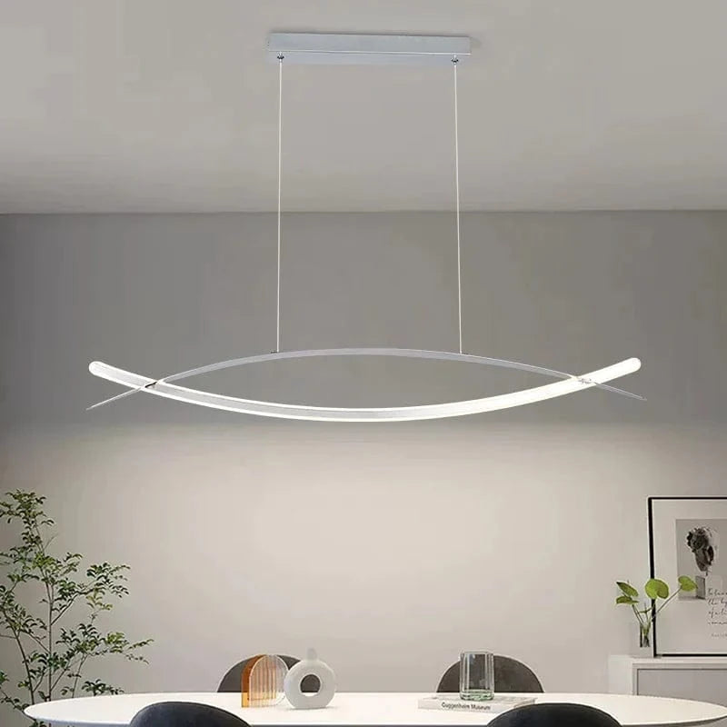 Lustre LED Moderne Plaqué Or/Chrome Suspendu Luminaire Boutique - Éclairage de Luxe | Marco Lucetti