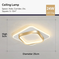 Lustre LED Moderne Pour Allée, Escaliers et Chambre | Marco Lucetti