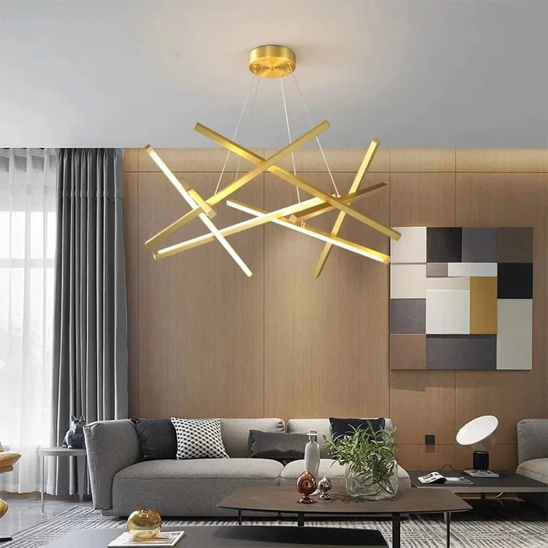 Lustre LED moderne pour éclairage intérieur - Élégance Simplifiée | Marco Lucetti
