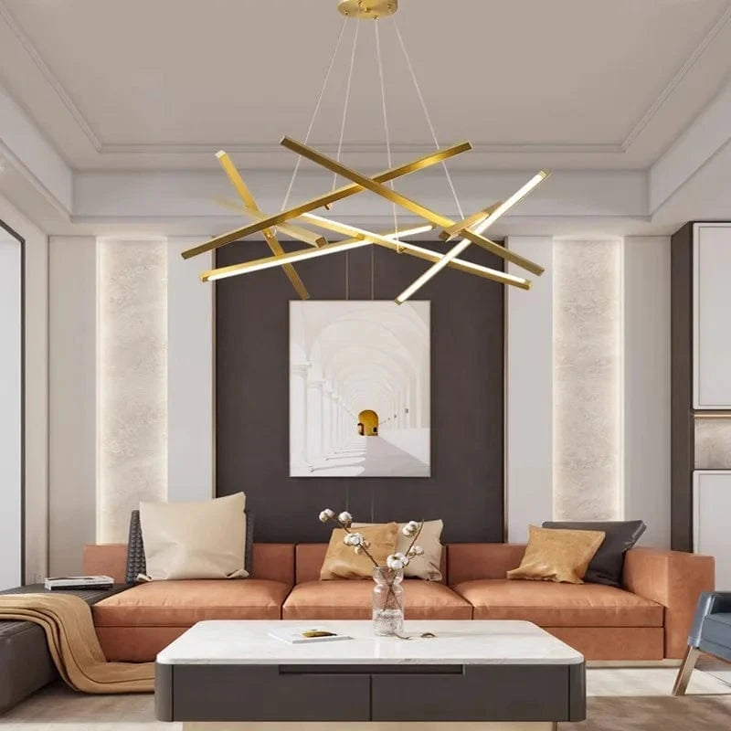 Lustre LED moderne pour éclairage intérieur - Élégance Simplifiée | Marco Lucetti