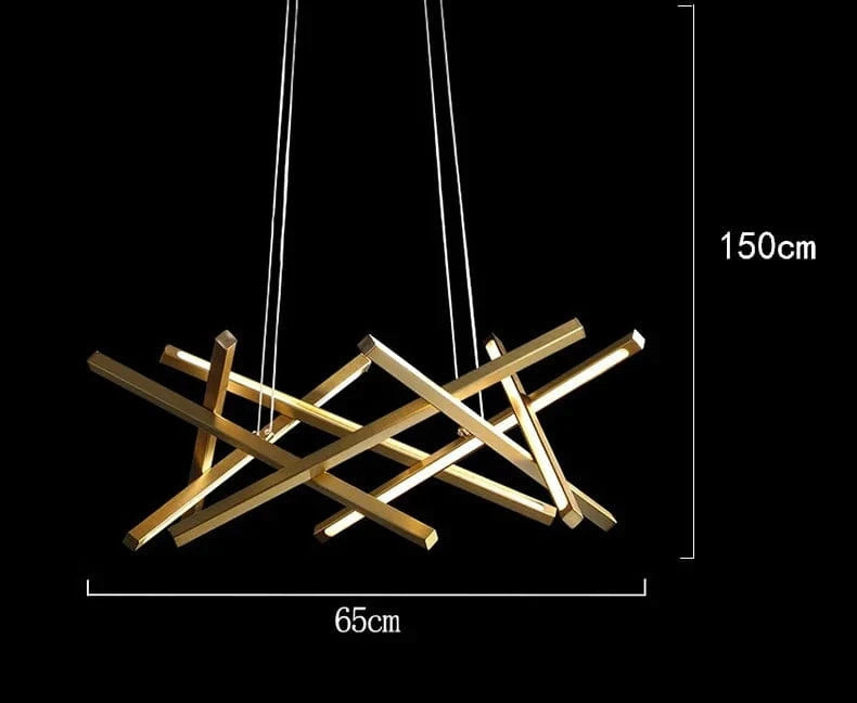 Lustre LED moderne pour éclairage intérieur - Élégance Simplifiée | Marco Lucetti 65 cm / Gradation à distance RC