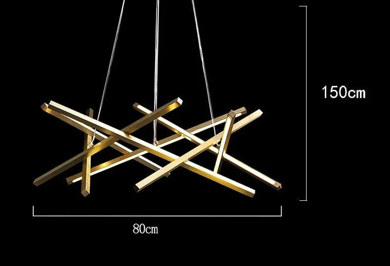 Lustre LED moderne pour éclairage intérieur - Élégance Simplifiée | Marco Lucetti 80 cm / Blanc froid