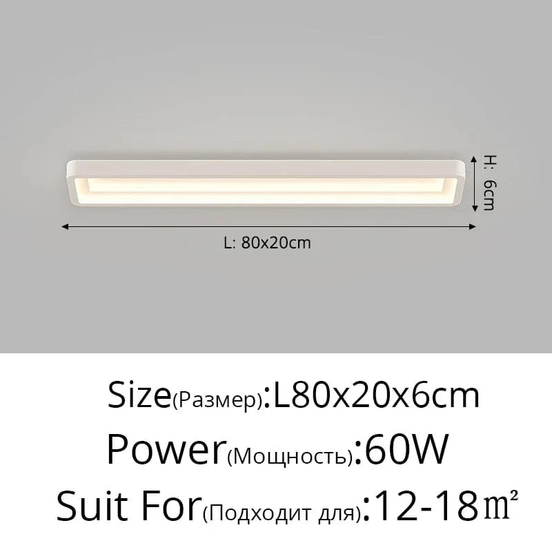 Lustre LED Moderne pour Intérieur - Collection Maison Dero | Marco Lucetti A 80cm / Blanc froid Pas de télécommande