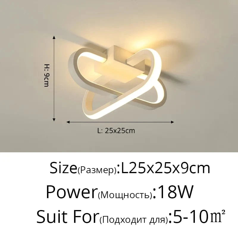 Lustre LED Moderne pour l'Intérieur de Votre Maison | Marco Lucetti A style blanc / Blanc chaud