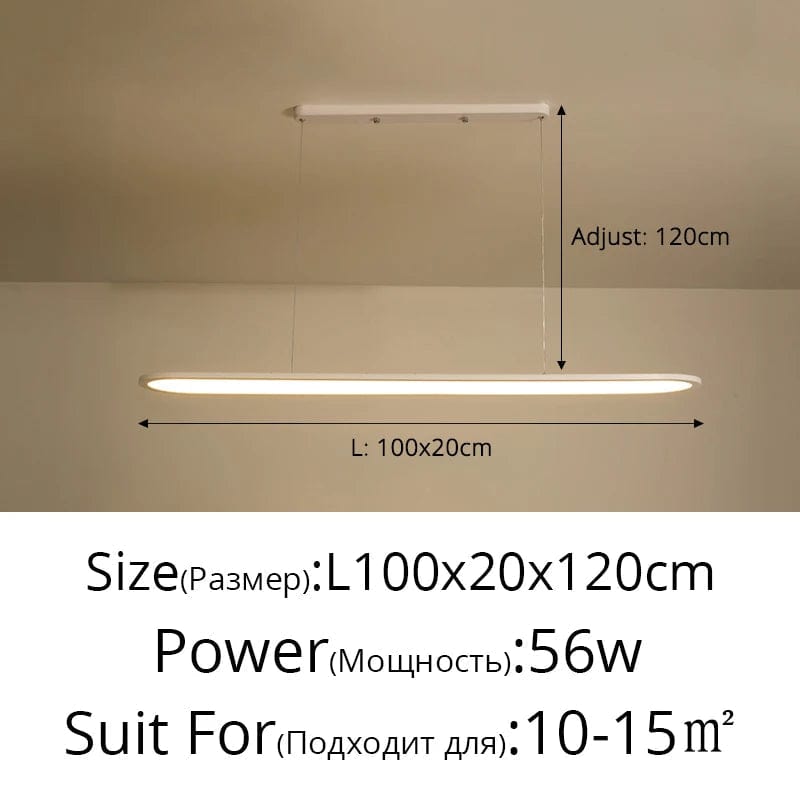 Lustre LED Moderne pour Restaurant Nordique Rectangulaire Créatif | Marco Lucetti