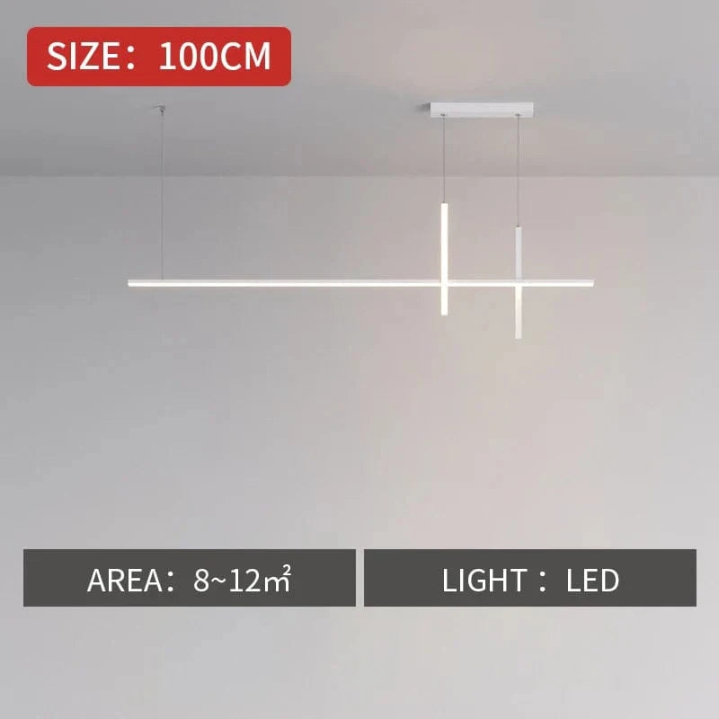 Lustre LED Moderne pour Salle à Manger | Marco Lucetti Blanc 100cm / Blanc chaud (3000K)