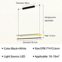 Lustre LED moderne pour salon, salle à manger, restaurant, bar, cuisine, îlot, bureau - Éclairage décoratif premium | Marco Lucetti