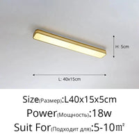 Lustre LED moderne pour un éclairage intérieur chic - Longue bande décorative pour la maison | Marco Lucetti Or 40cm / Luminosité variable