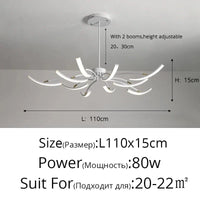 Lustre LED moderne pour un éclairage intérieur de haute qualité - Livraison directe | Marco Lucetti Blanc 10 têtes / Luminosité variable