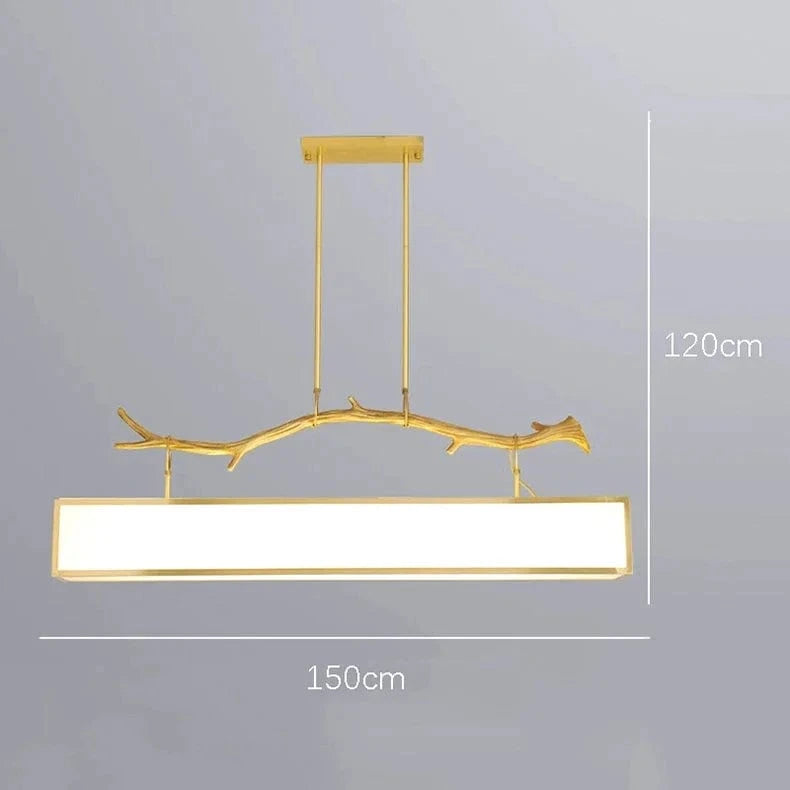 Lustre LED moderne pour un éclairage intérieur élégant | Marco Lucetti 150 cm / Gradation à distance RC
