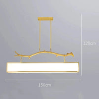 Lustre LED moderne pour un éclairage intérieur élégant | Marco Lucetti 150 cm / Gradation à distance RC