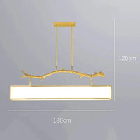 Lustre LED moderne pour un éclairage intérieur élégant | Marco Lucetti 180 cm / Blanc froid