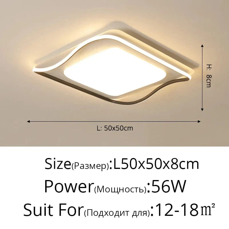 Lustre LED Moderne pour un Éclairage Intérieur Élégant | Marco Lucetti Blanc froid / B Noir 50cm