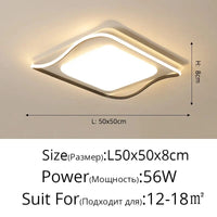 Lustre LED Moderne pour un Éclairage Intérieur Élégant | Marco Lucetti Blanc froid / B Noir 50cm