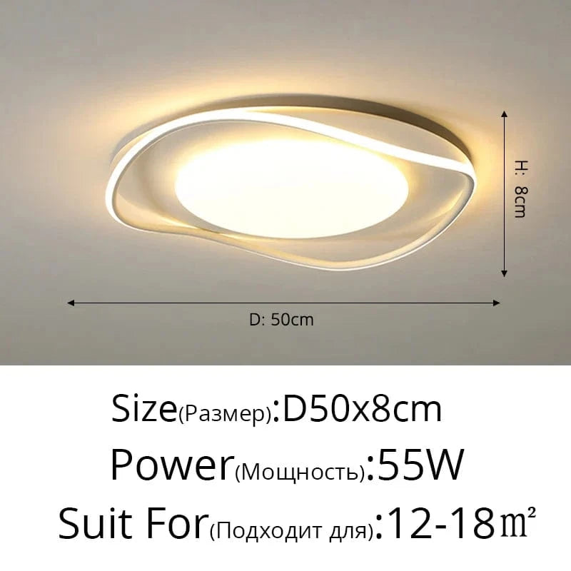 Lustre LED Moderne pour un Éclairage Intérieur Élégant | Marco Lucetti Luminosité variable / A 50cm blanc