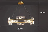 Lustre LED Moderne pour un Éclairage Intérieur Élégant | Marco Lucetti Moyen 60cm / Blanc froid