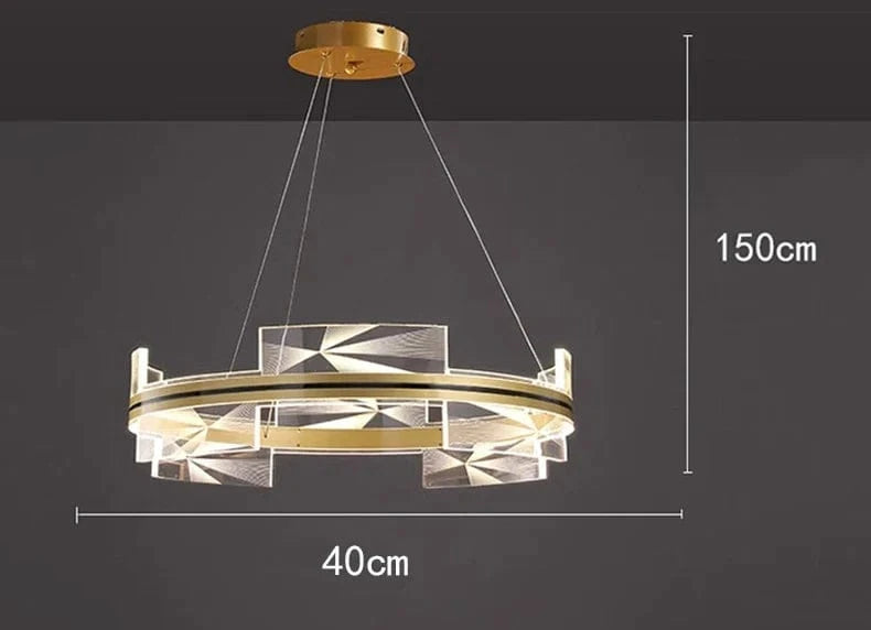Lustre LED Moderne pour un Éclairage Intérieur Élégant | Marco Lucetti Petit 40cm / Gradation à distance RC