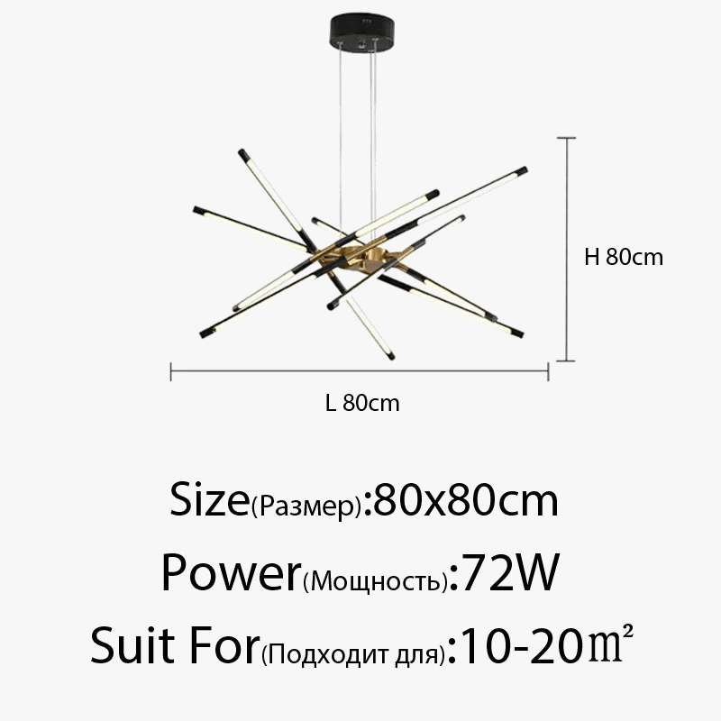 Lustre LED moderne pour une décoration intérieure sophistiquée et un éclairage lumineux | Marco Lucetti