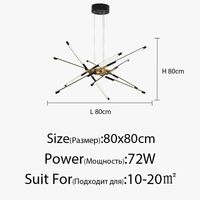 Lustre LED moderne pour une décoration intérieure sophistiquée et un éclairage lumineux | Marco Lucetti