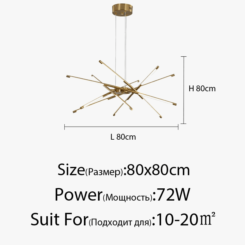 Lustre LED moderne pour une décoration intérieure sophistiquée et un éclairage lumineux | Marco Lucetti
