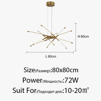 Lustre LED moderne pour une décoration intérieure sophistiquée et un éclairage lumineux | Marco Lucetti