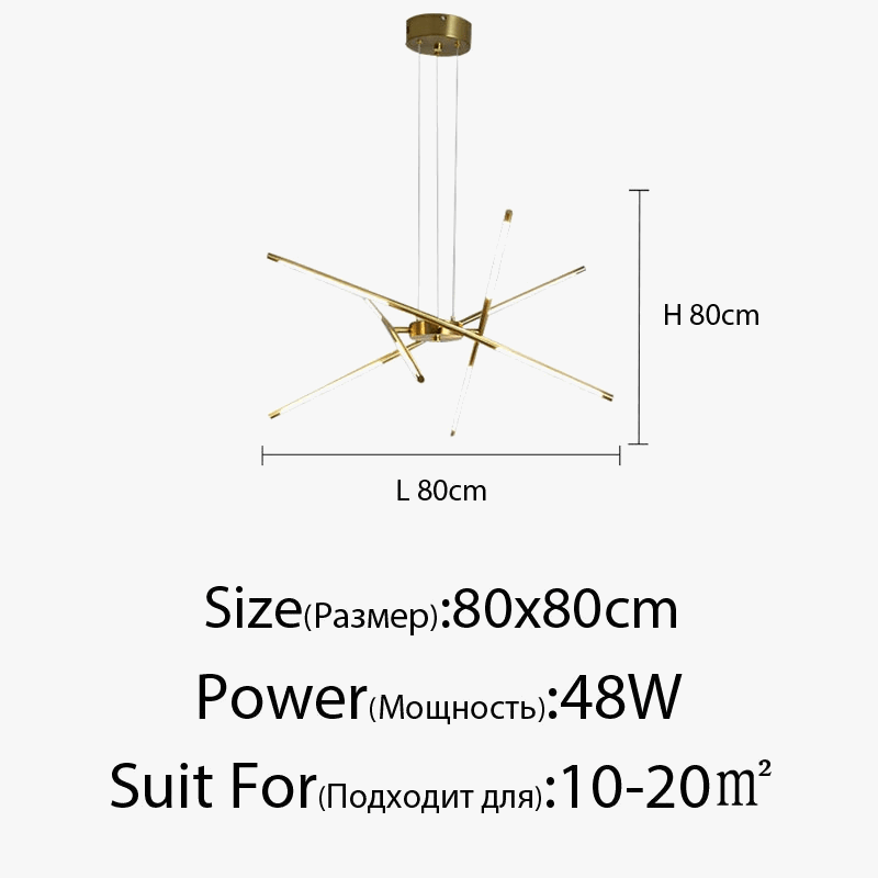 Lustre LED moderne pour une décoration intérieure sophistiquée et un éclairage lumineux | Marco Lucetti