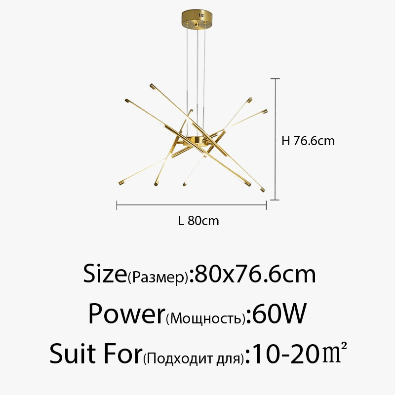 Lustre LED moderne pour une décoration intérieure sophistiquée et un éclairage lumineux | Marco Lucetti