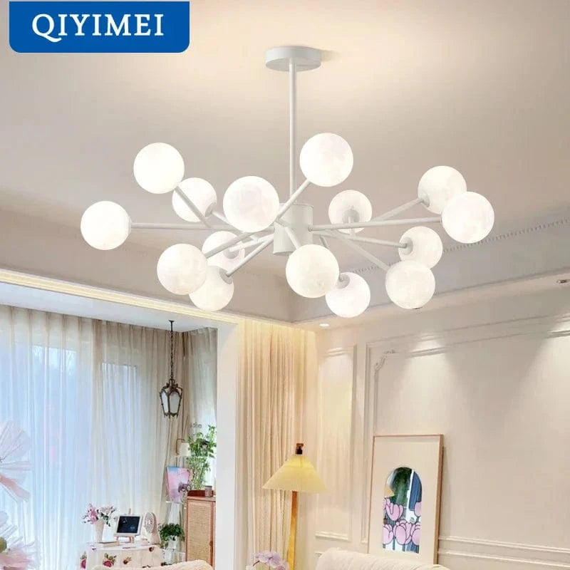 Lustre LED Moderne Qiyimei avec 12/15 Lumières pour Intérieur | Marco Lucetti