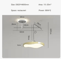 Lustre LED moderne réglable pour salle à manger, bureau ou chambre | Marco Lucetti