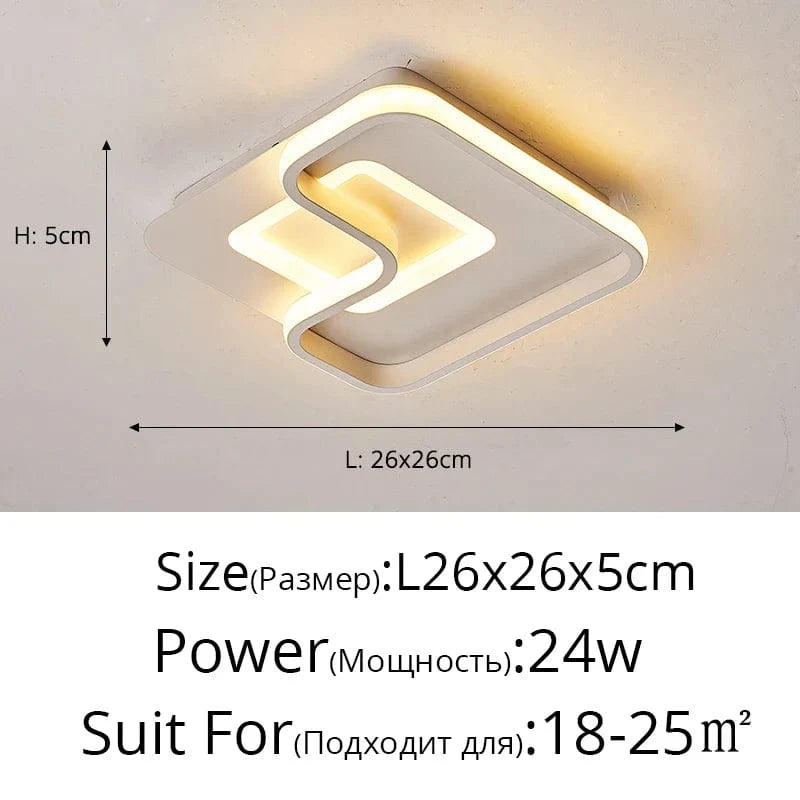 Lustre LED moderne romantique et créatif - Éclairage nordique chaud | Marco Lucetti A 26cm 24W Blanc / Blanc chaud pas de télécommande