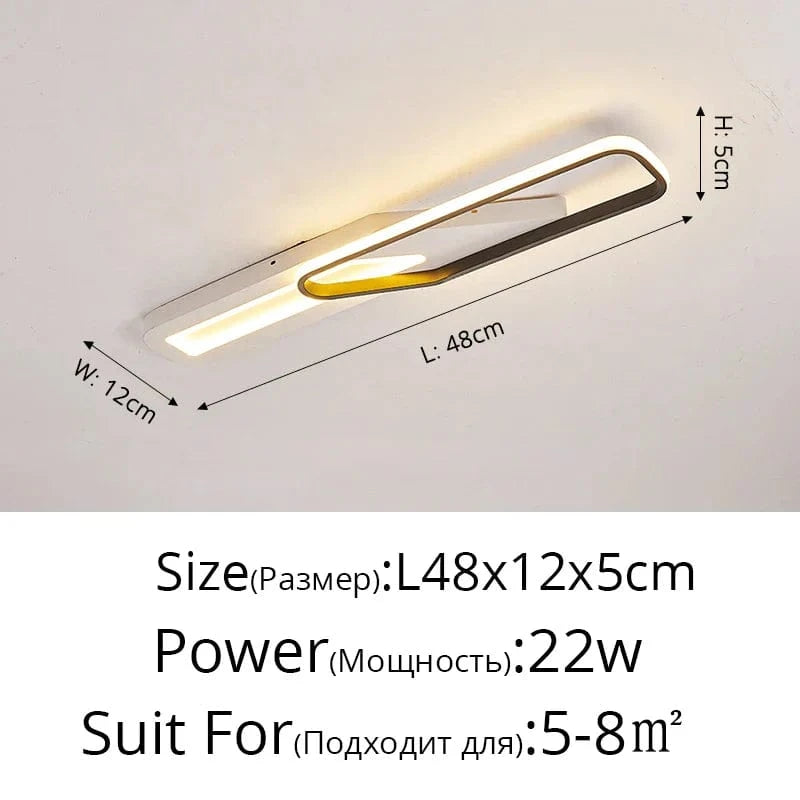 Lustre LED moderne romantique et créatif - Éclairage nordique chaud | Marco Lucetti B 48cm 22W Noir / Blanc froid pas de télécommande