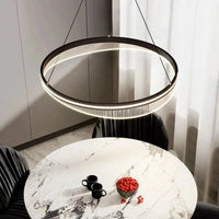 Lustre LED Moderne Rond Noir pour un Éclairage Intérieur de Salon | Marco Lucetti