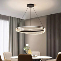 Lustre LED Moderne Rond Noir pour un Éclairage Intérieur de Salon | Marco Lucetti