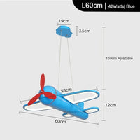 Lustre Led moderne "SkyFlyer" | Marco Lucetti Bleu Grand 42W / Blanc chaud