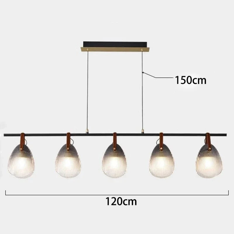 Lustre LED Moderne Suspendu Design Intérieur | Marco Lucetti 5 têtes / Blanc froid