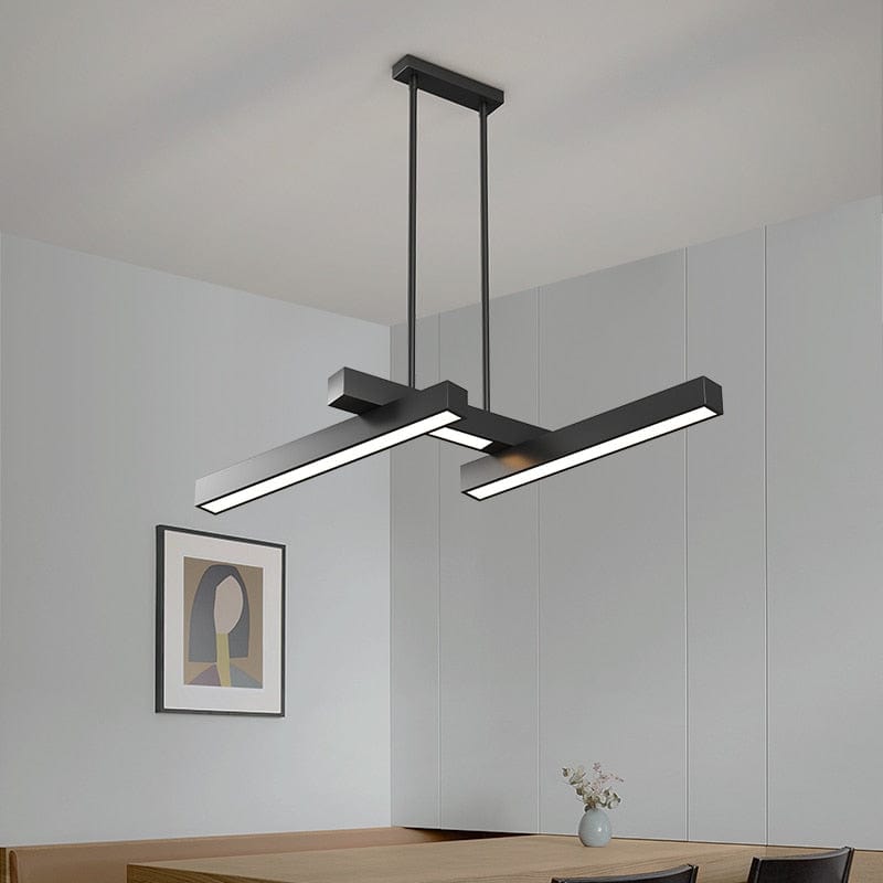 Lustre LED moderne "Z Noir" par Yeray | Marco Lucetti