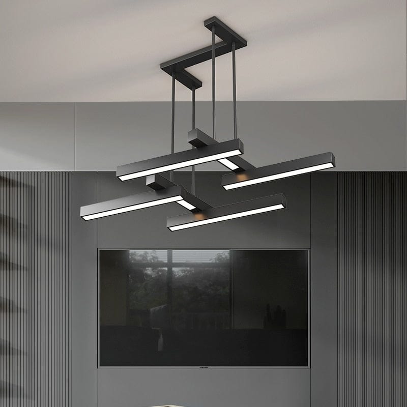 Lustre LED moderne "Z Noir" par Yeray | Marco Lucetti