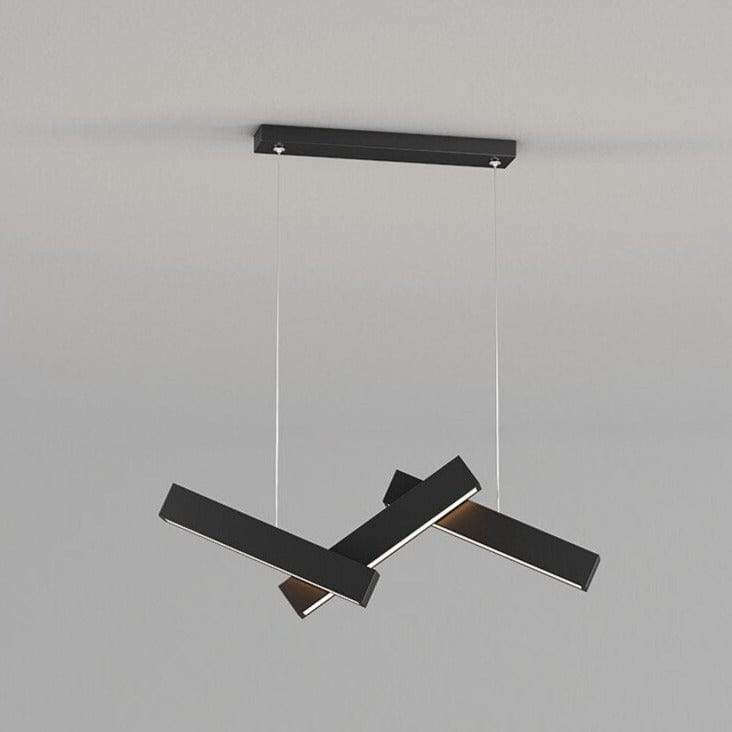 Lustre LED moderne "Z Noir" par Yeray | Marco Lucetti A - L500 x W175mm / Chaude