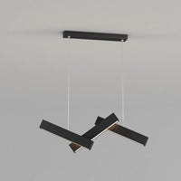 Lustre LED moderne "Z Noir" par Yeray | Marco Lucetti A - L500 x W175mm / Chaude