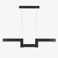 Lustre LED moderne "Z Noir" par Yeray | Marco Lucetti B - L750 x W120mm / Chaude