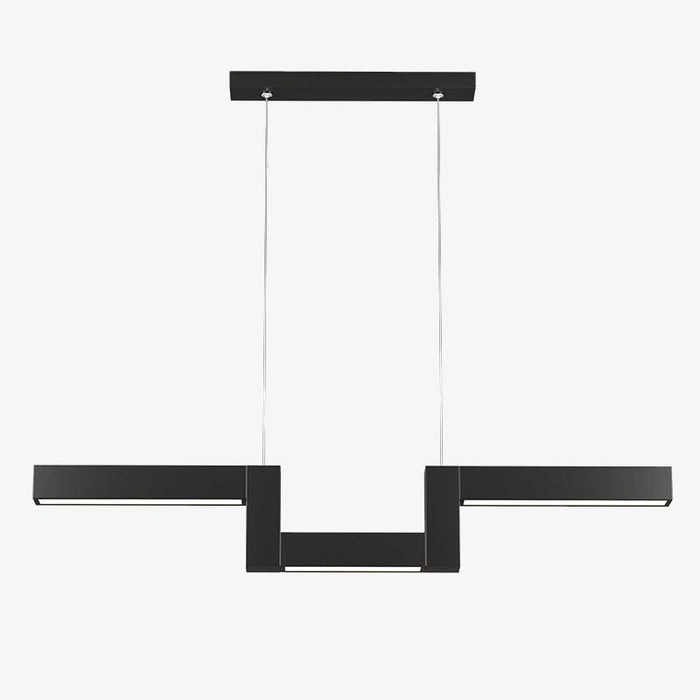 Lustre LED moderne "Z Noir" par Yeray | Marco Lucetti B - L750 x W120mm / Chaude