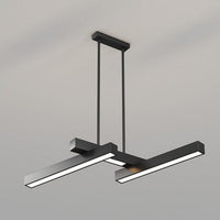 Lustre LED moderne "Z Noir" par Yeray | Marco Lucetti D - L700 x W80mm / Chaude