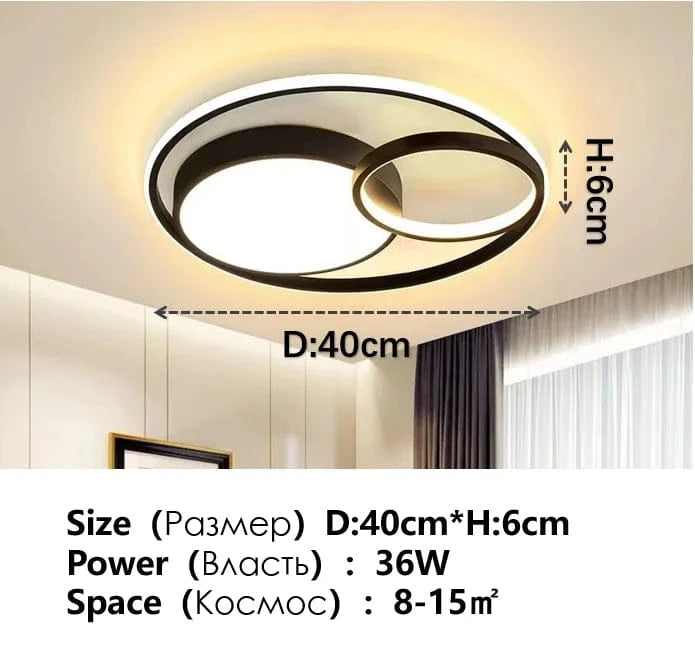 Lustre LED multicolore pour éclairer votre intérieur | Marco Lucetti Circulaire 40cm / 3 couleurs (pas de télécommande