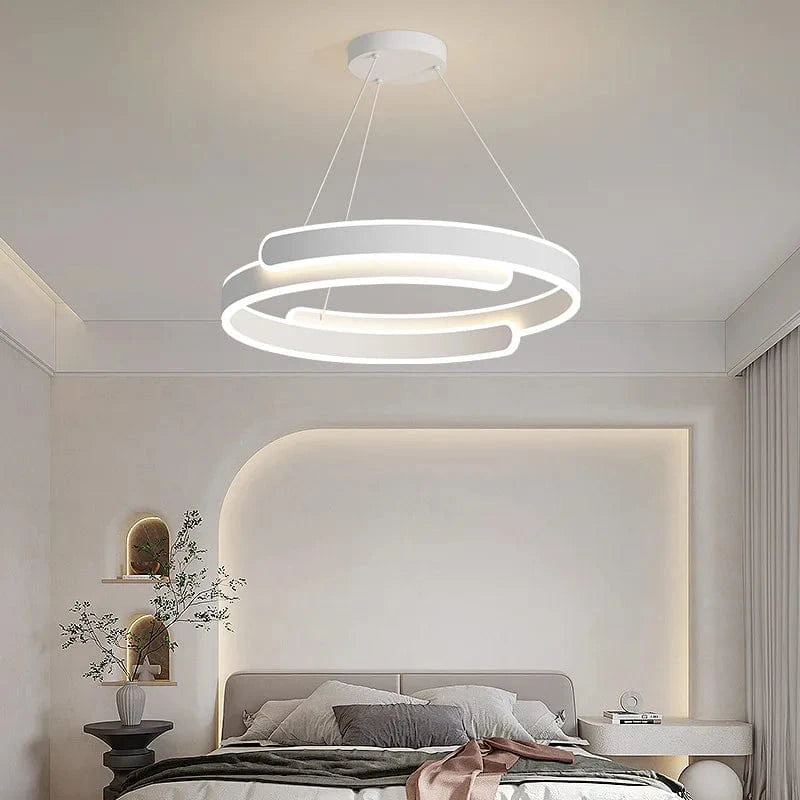 Lustre LED Noir et Blanc Moderne pour Salon, Salle à Manger et Cuisine - Éclairage Intérieur Décoratif | Marco Lucetti