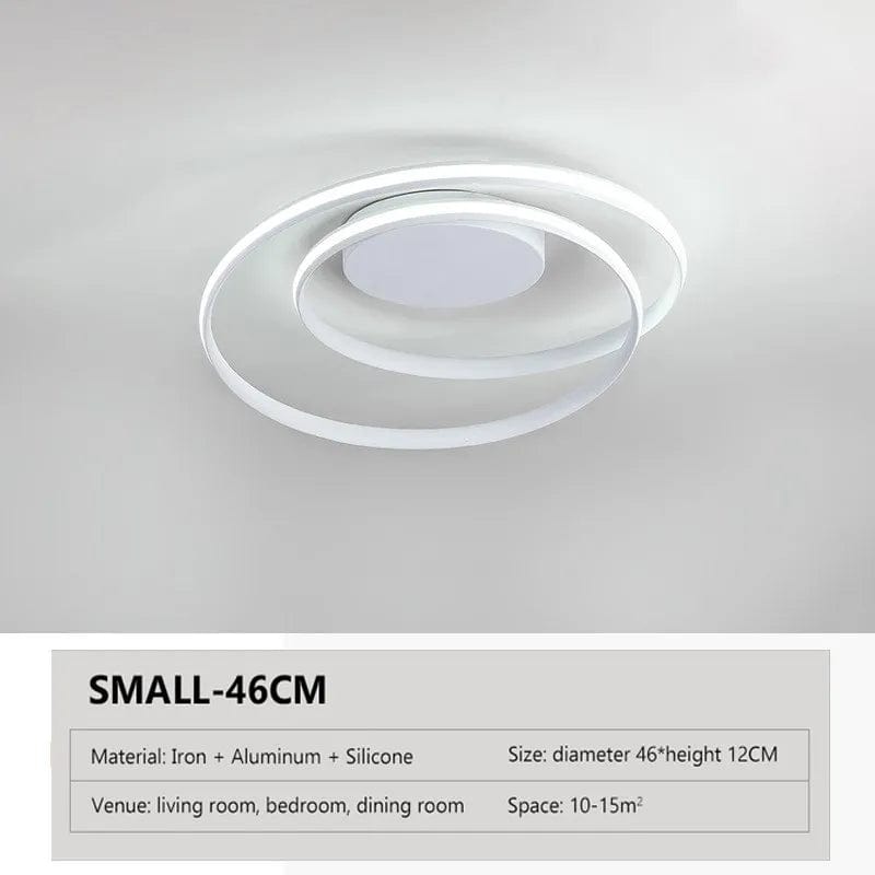 Lustre LED Noir et Blanc - Montage en Surface | Marco Lucetti
