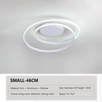 Lustre LED Noir et Blanc - Montage en Surface | Marco Lucetti