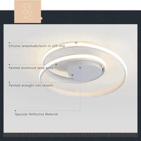 Lustre LED Noir et Blanc - Montage en Surface | Marco Lucetti